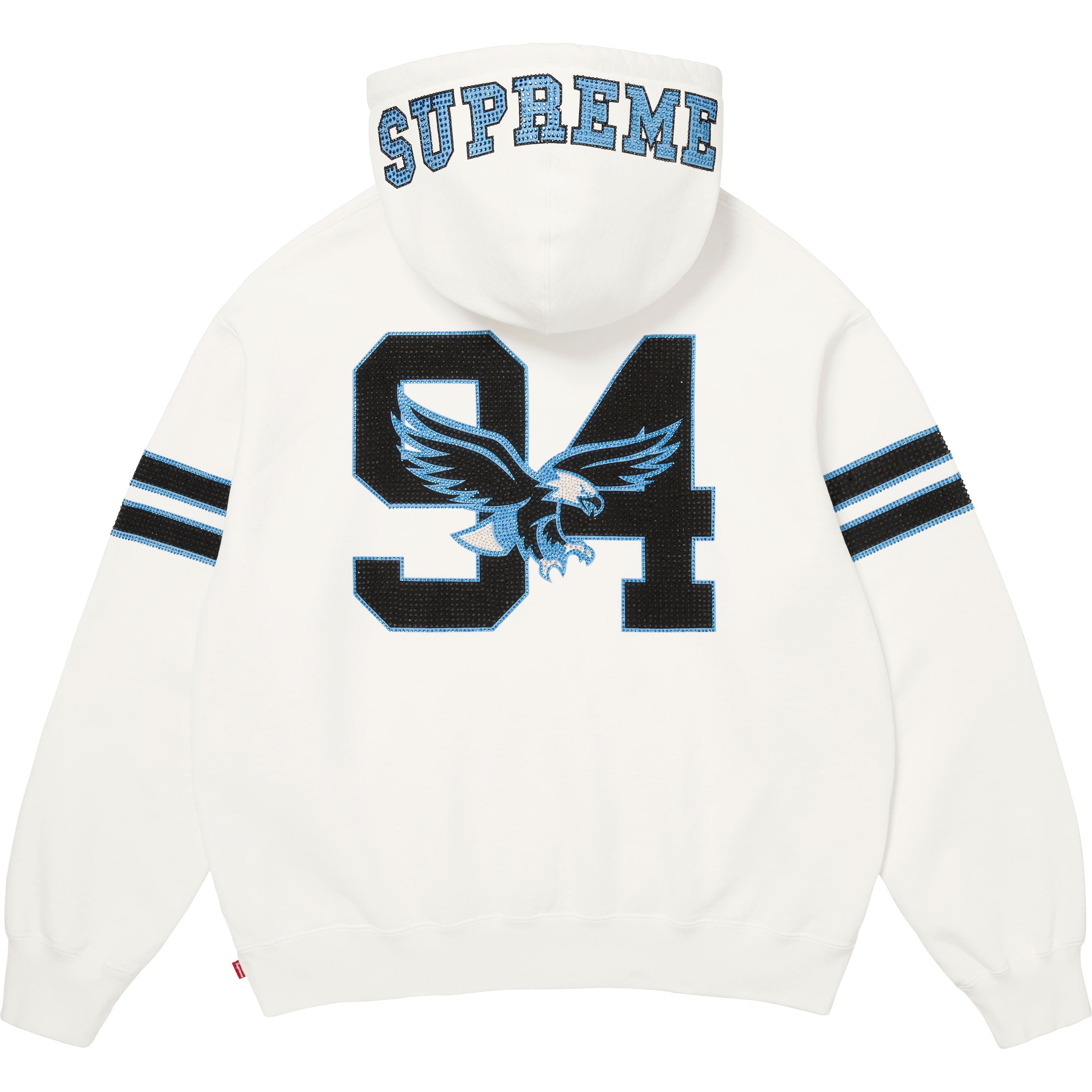 Rhinestone Eagle Hooded Sweatshirt view 4